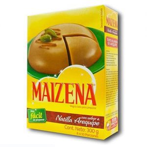 Caja de 300 gr de natilla maizena sabor arequipe